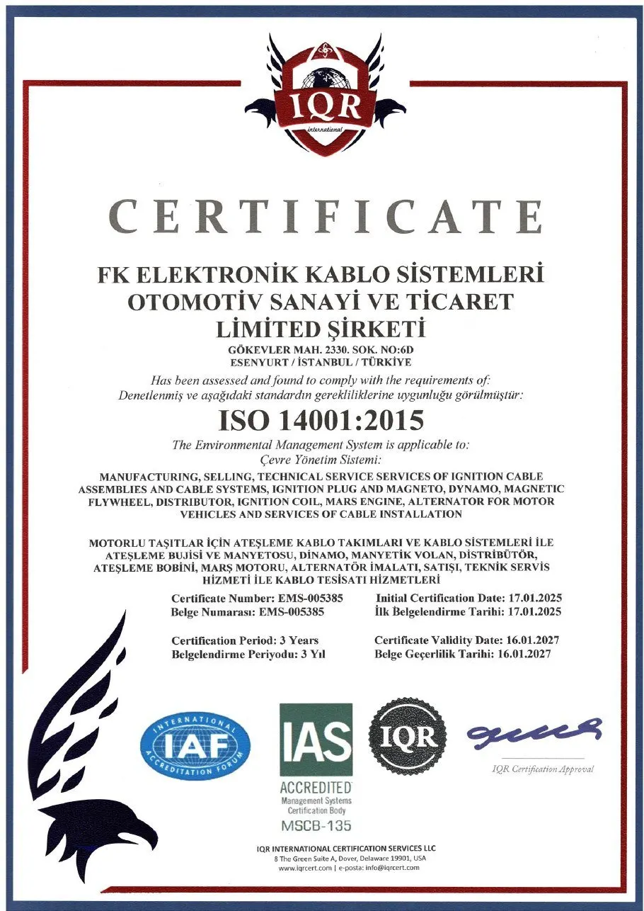 ISO 14001:2015 Environmental Management System
