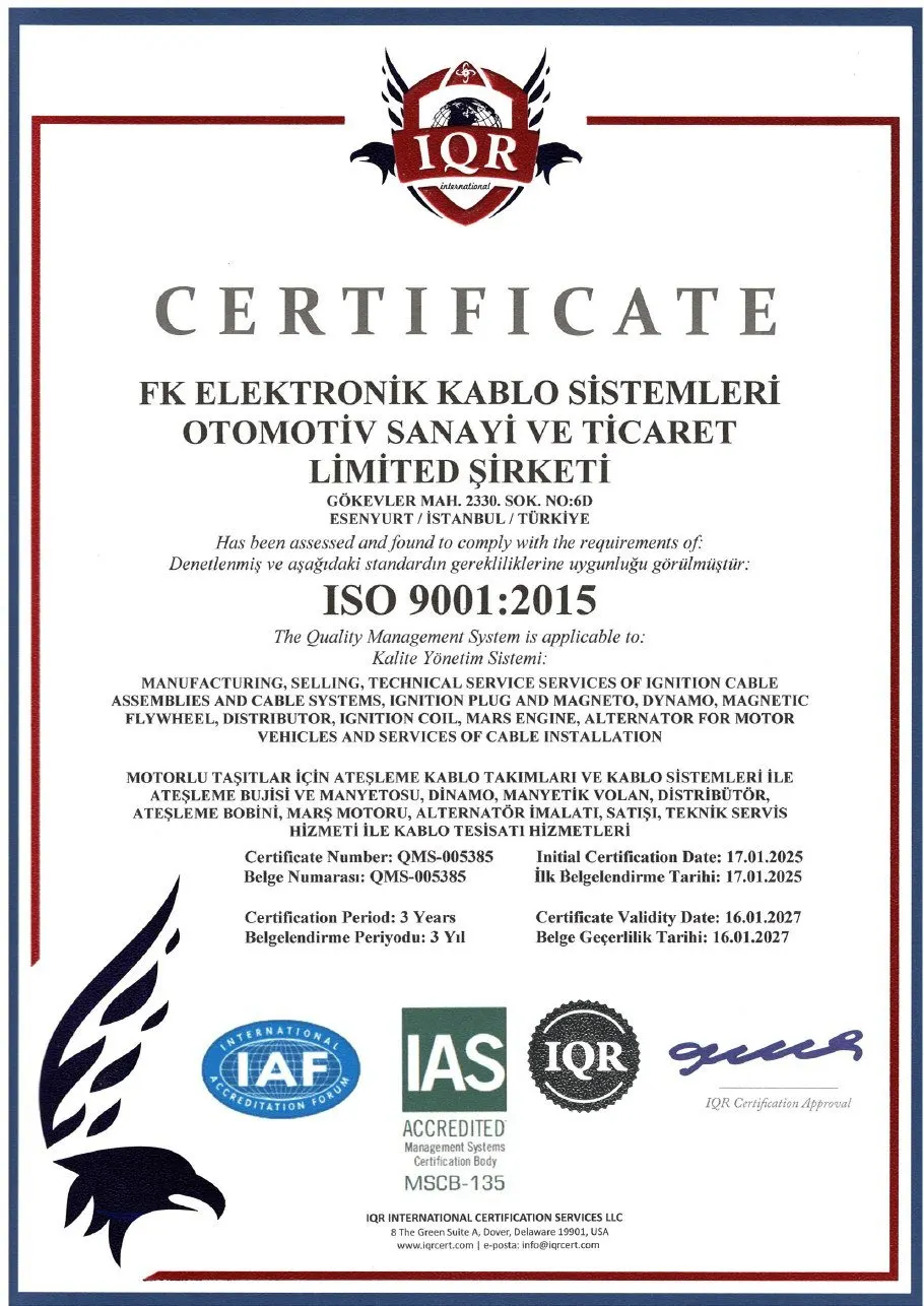 ISO 9001:2015 Quality Management System