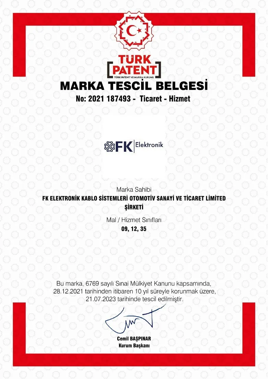 Trademark Registration Certificate